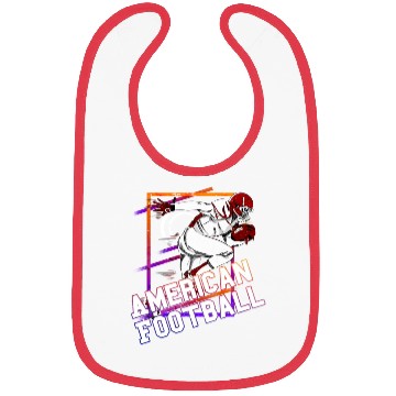 Discover American Football Player Vintage Retro USA Sport Bibs