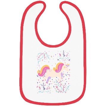 Discover Unicorn On Space Bibs