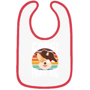 Discover Corgi Pirate Dog Bibs