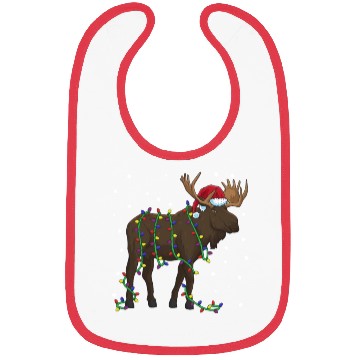 Discover Moose Christmas Scandinavia Animal Bibs