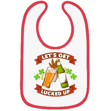 Discover St. Patricks Let's get Lucked Up Beer Drinking Bibs