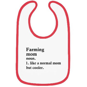 Discover Farming Mom Funny Farmer Definition Bibs