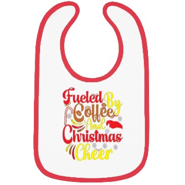 Discover Fueled by coffee and Christmas cheer Bibs