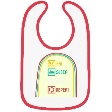Discover Acupuncture Bibs, Eat Sleep Poke People Repeat