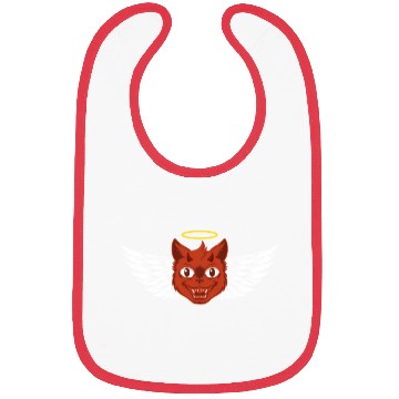 Discover Angel and devil cat Bibs