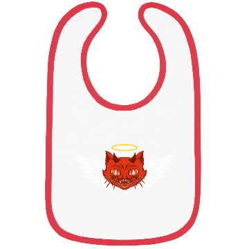 Discover Angel and devil cat Bibs