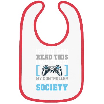 Discover Put Controller Down Re-Enter Society Funny Gamer Bibs