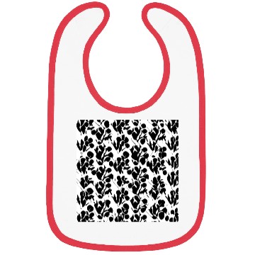 Discover Black and white nature pattern Bibs