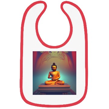 Discover Buddha statue portrait Bibs