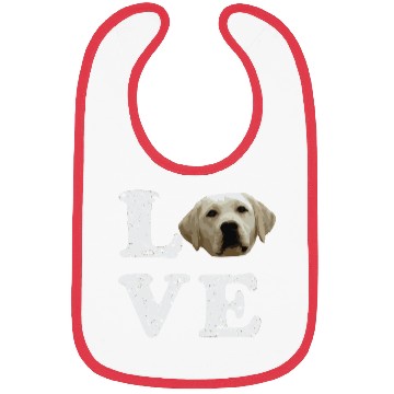 Discover I Love My Yellow Lab Labrador Retriever Dog Bibs
