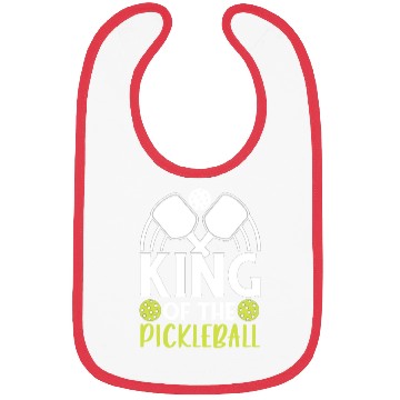 Discover King Of The Pickleball Funny For Pickleball Player Bibs
