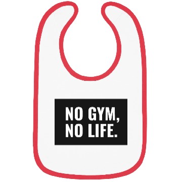 Discover No gym No life workout lover Bibs