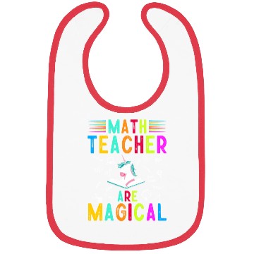Discover Math Teacher Unicorn Bibs