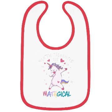 Discover Math Teacher Unicorn Bibs