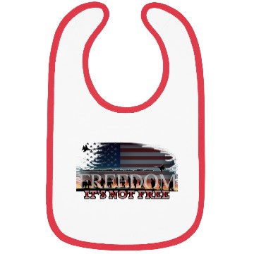 Discover Freedom It's Not Free Bibs