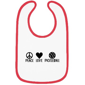 Discover Peace Love Pickleball Gift for Pickleball Players Bibs