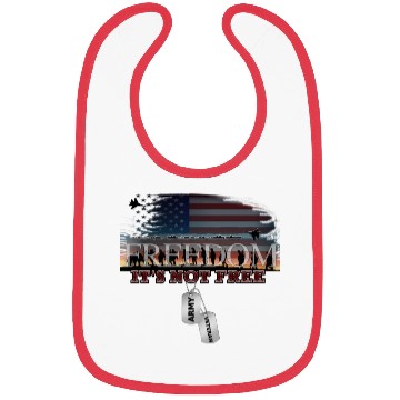 Discover Army Veteran Freedom Isn't Free Bibs