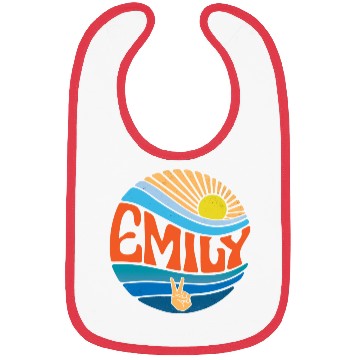 Discover Emily Bibs Vintage Sunset Emily Groovy Tie Dye