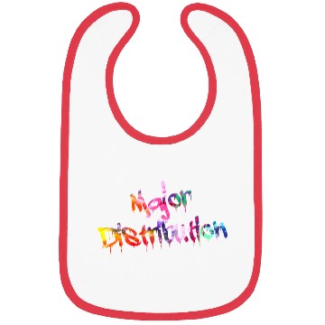 Discover Major Distribution Paint Drip Minimalist Typograph Bibs