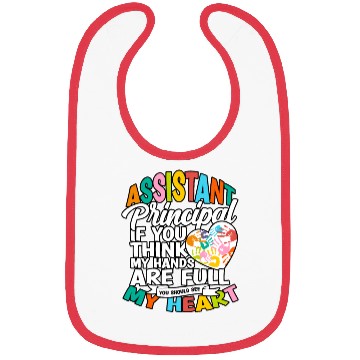 Discover Assistant Principal Back School Teacher Principal Bibs