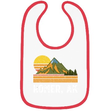Discover Mountain Sunset Vacation Homer Alaska Bibs