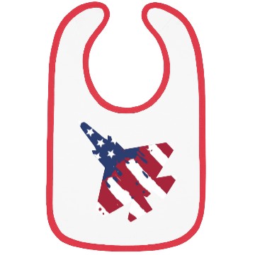 Discover F-35 Lightning Military American Painted Flag Jet Bibs