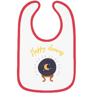 Discover happy dreams funny design for you Bibs