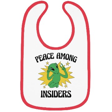 Discover Alien Peace Alien Head Martian Space Outsider Bibs
