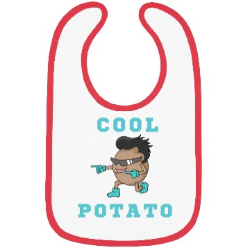 Discover Cool Potato Guy With funny Design Bibs