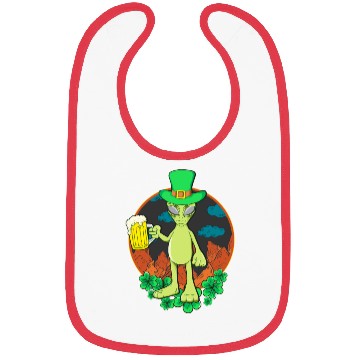 Discover St Patrick's Day Drinking Alien Bibs