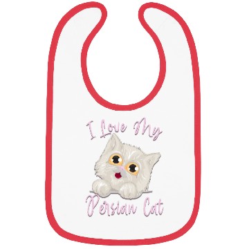 Discover Persian Cat I Love My Persian Cat Bibs