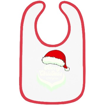 Discover Santa Claus Merry Christmas Beard and hat Bibs