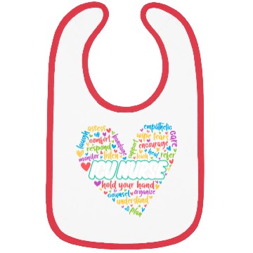 Discover ICU Nurse Heart Bibs