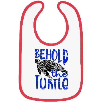 Discover Behold the Turtle Fun Turtle Lover Gifts Bibs