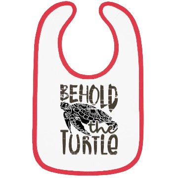 Discover Behold the Turtle Fun Turtle Lover Gift Idea Bibs