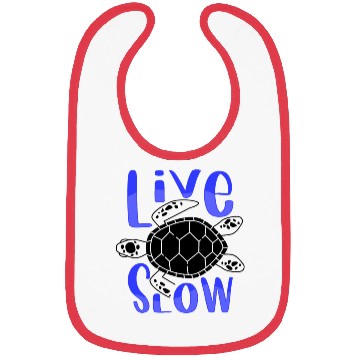 Discover Relax and Live Slow Sea Turtle Beachy Vacation Bibs