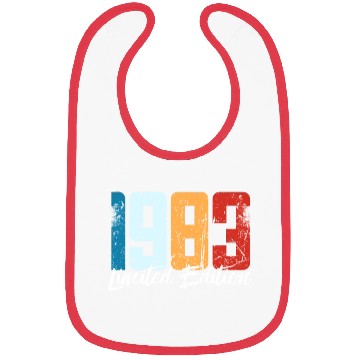 Discover 40 Years Vintage 1983 Retro 40th Birthday Bibs