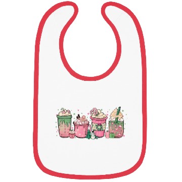 Discover Hot Chocolate Cup Peppermint Mocha Bibs