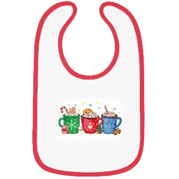 Discover Christmas Hot Chocolate Peppermint Mocha Bibs