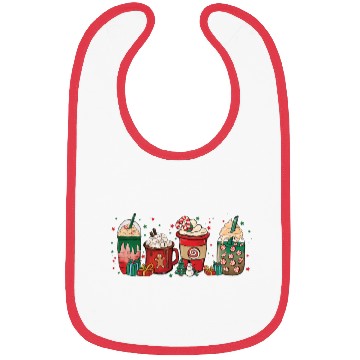 Discover Christmas Coffee Cup Bibs