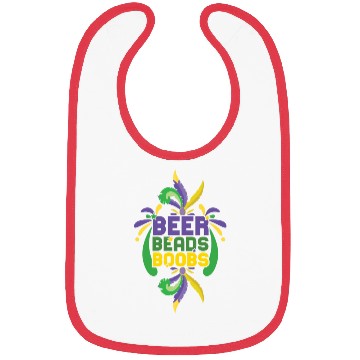 Discover Festival Parade Beer Beads Bling Mardi Gras 2023 Bibs