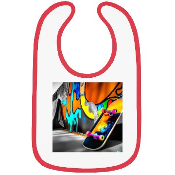 Discover Skateboard and Graffiti Wall Art Bibs