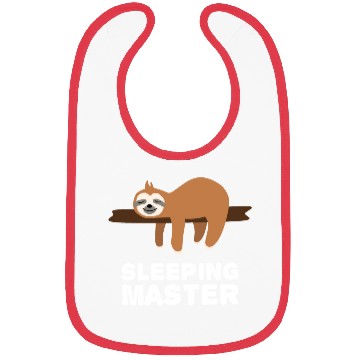 Discover Sleeping Master - Funny Sloth Quotes Bibs