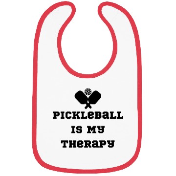 Discover Pickleball Is My Therapy Bibs