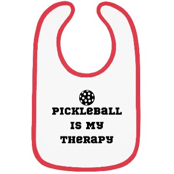 Discover Pickleball Is My Therapy Bibs