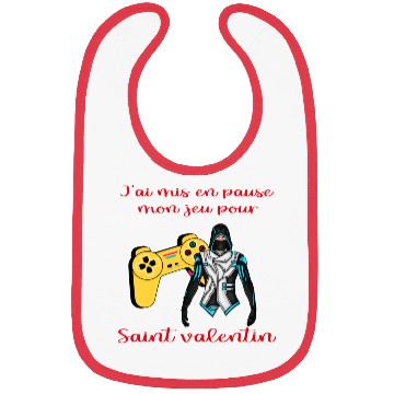 Discover Gamer valentine s day Bibs
