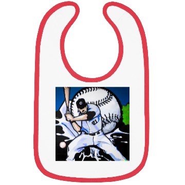 Discover Baseball Player Graffiti Art graphic Bibs