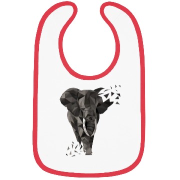 Discover Elephant Gift Idea - Low Poly Elephant Bibs