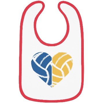 Discover Volleyball Heart Volleyball Lover Gift for Player Bibs
