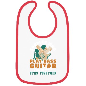 Discover Bass Guitar Bassist Couple Bibs